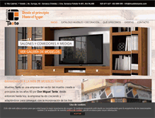 Tablet Screenshot of mueblestante.com